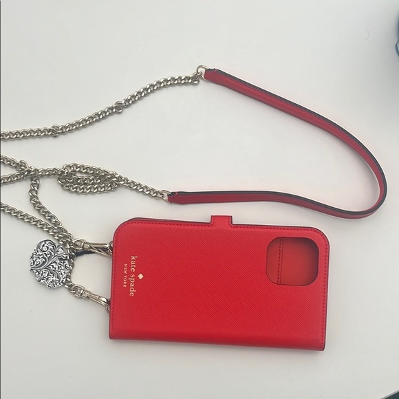 Kate Spade Red I Phone 12 or 12 pro Phone Case - Picture 4 of 4